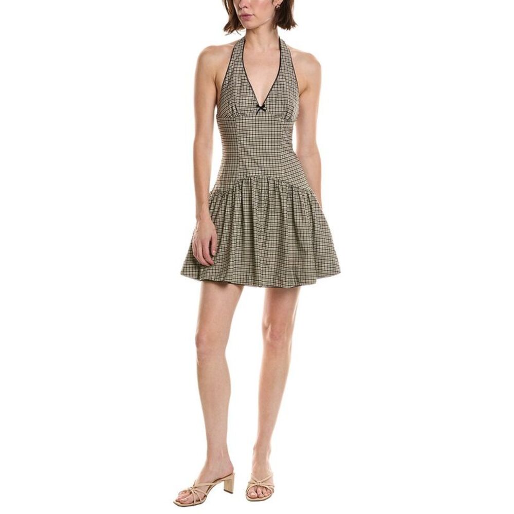 Nia Womens Ollie Mini Dress, Gray